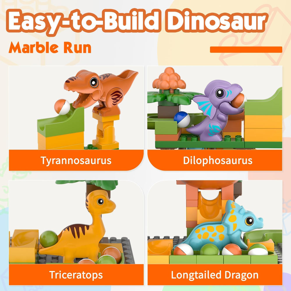 Airkid Tyrannosaurus figure on marble maze highlights adventurous play