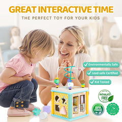 Airlab detachable-top cube morphs into two toys for versatile setups.