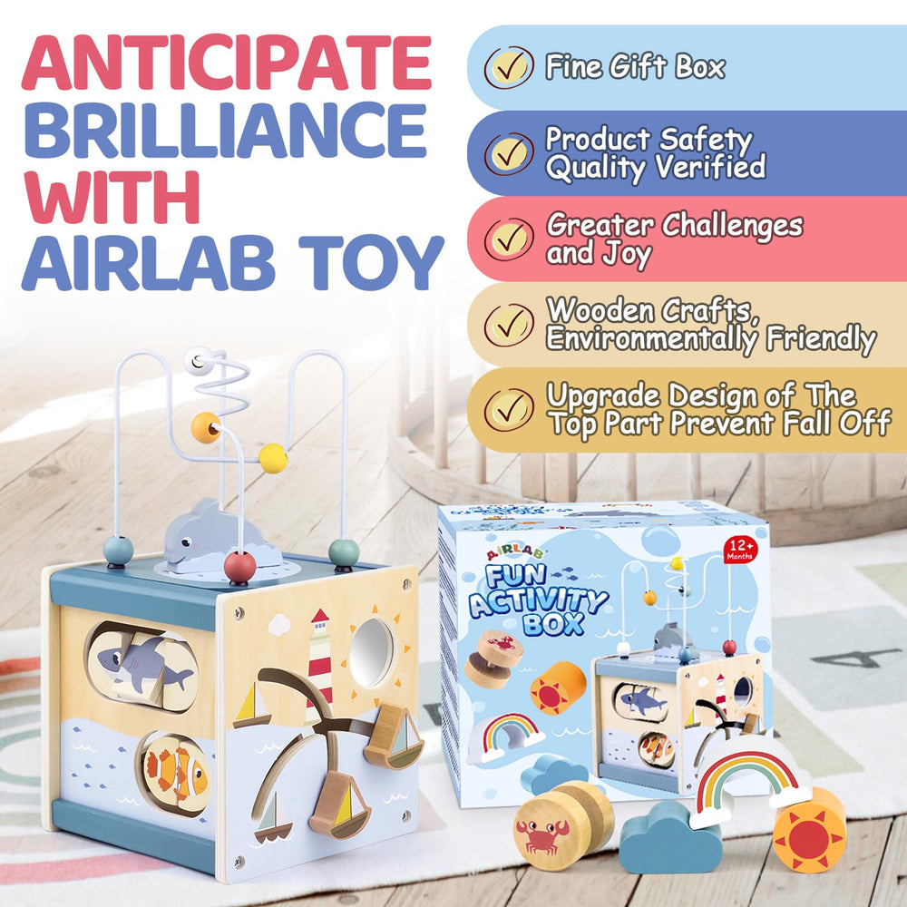 Airlab colorful wooden toy boosts color and shape recognition