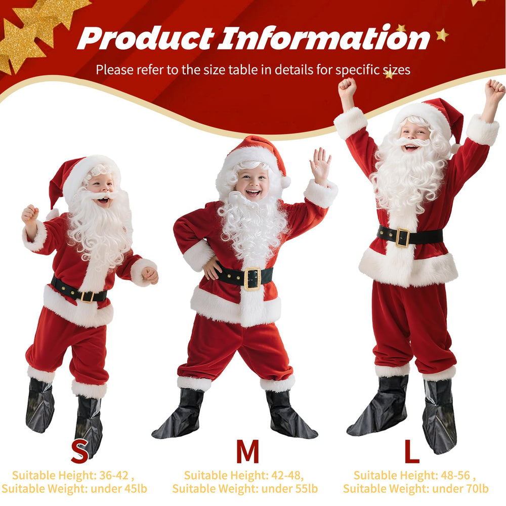 aisacsop Santa boot covers complete the festive outfit for parades.