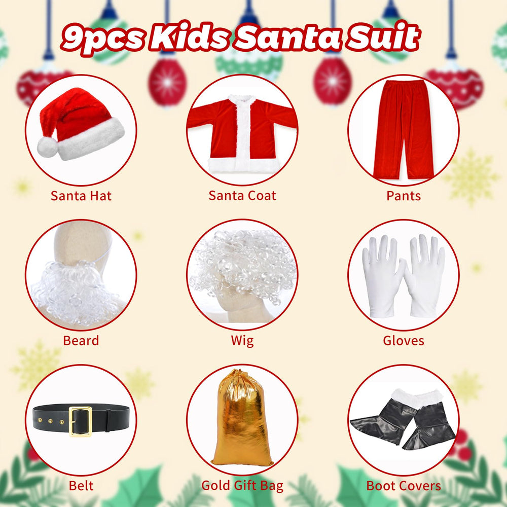 aisacsop Kids Santa pants offering a comfortable fit for all-day wear.