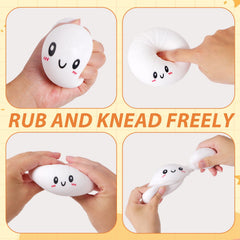 AiSiXin Dumpling stress ball held in hand during study session
