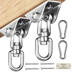 Aisto heavy-duty swing hangers for wooden sets showcase robust mounting for outdoor playgrounds.