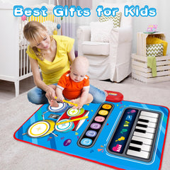 Aitbay Baby Music Mat a child playing and enjoying music playtime