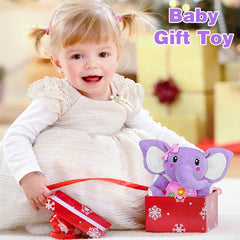 Aitbay plush elephant with durable color and soft touch for long-term use