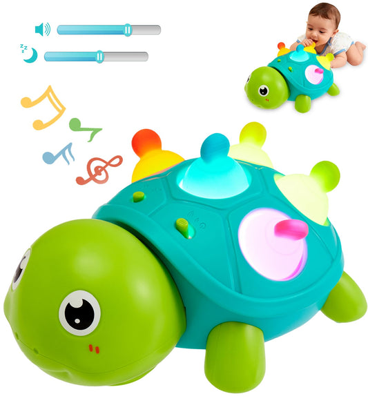 AiTuiTui Baby Crawling Turtle Toy front view invites crawling and exploration.