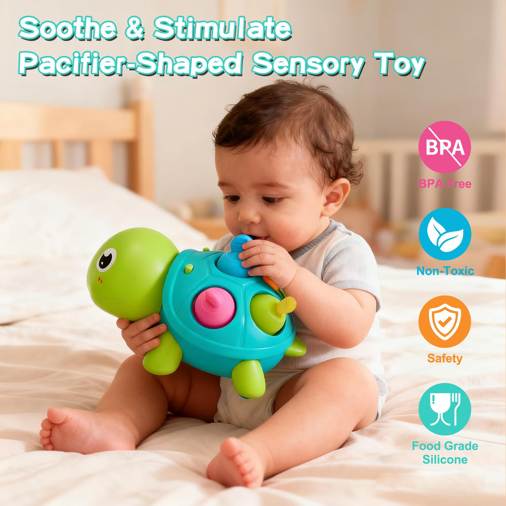 AiTuiTui crawling turtle aids head control and gross motor practice.