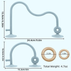 AiTuiTui easy-clean silicone parts with wipe-ready oak loop