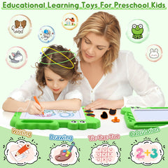 AiTuiTui drawing board color zones blue yellow purple green aid color recognition