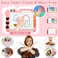 AiTuiTui anti-loss pen and sliding eraser keep drawing mess-free.