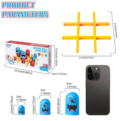 AIUAZA Tic Tac Toe family-fun setup on a living room table
