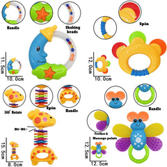 AIVIAI giraffe teether rattle encourages grasping and auditory fun.