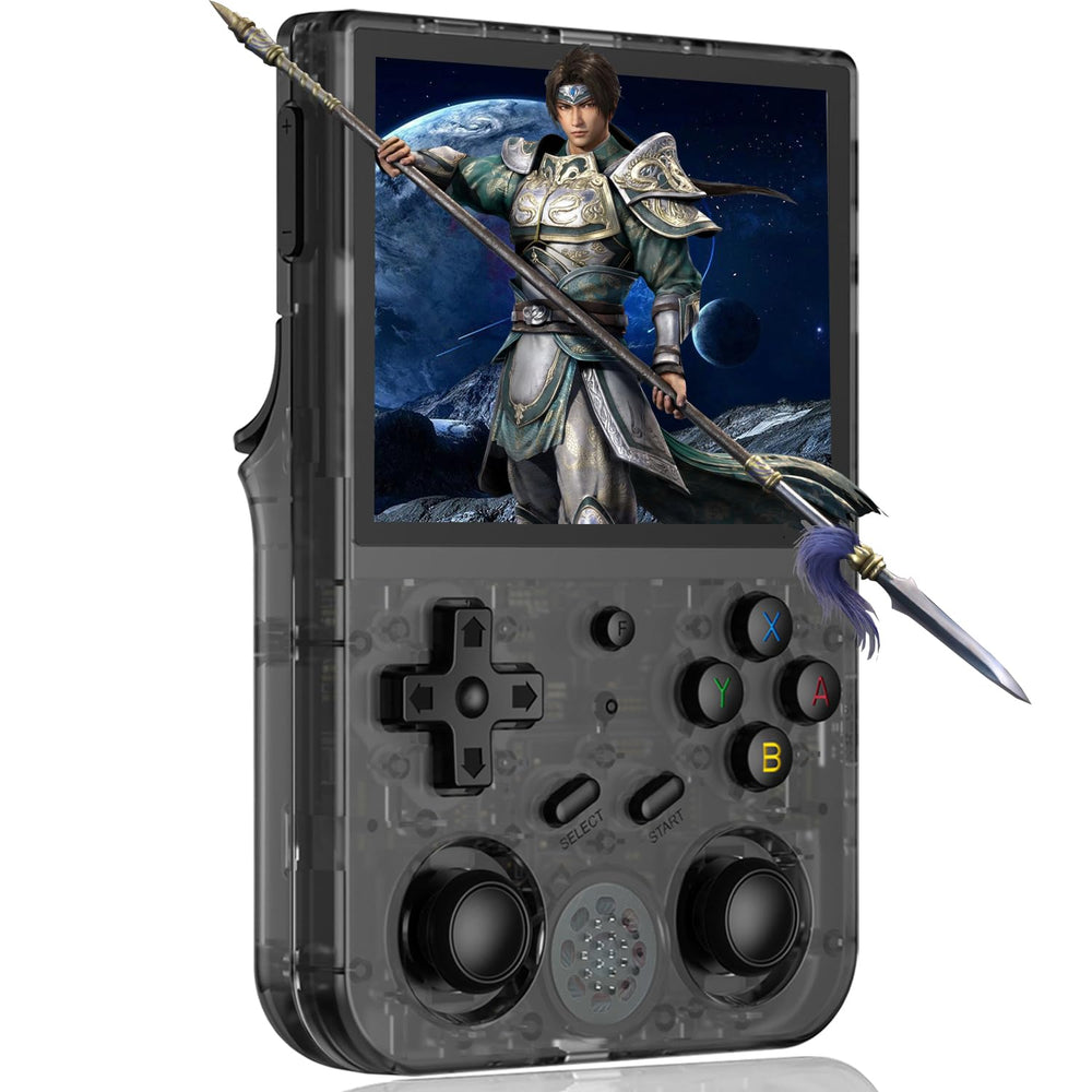 Aivuidbs RG353V front view with vibrant 3.5-inch IPS display for handheld gaming