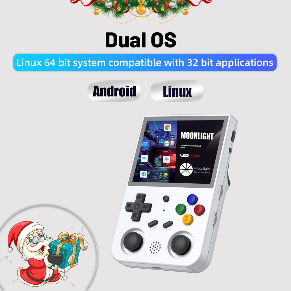Aivuidbs RG353V side handheld angle showing compact in‑hand design.