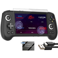 Aivuidbs RG556 screen front with vibrant AMOLED display for immersive handheld gaming.