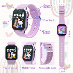 AIWIEP Kids Smart Watch in gift-ready packaging with safe materials and fun features.