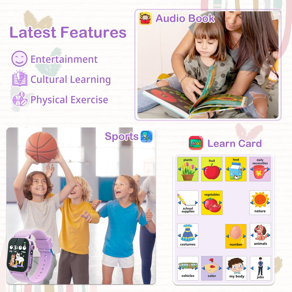 AIWIEP Kids Smart Watch USB charging keeps battery ready.