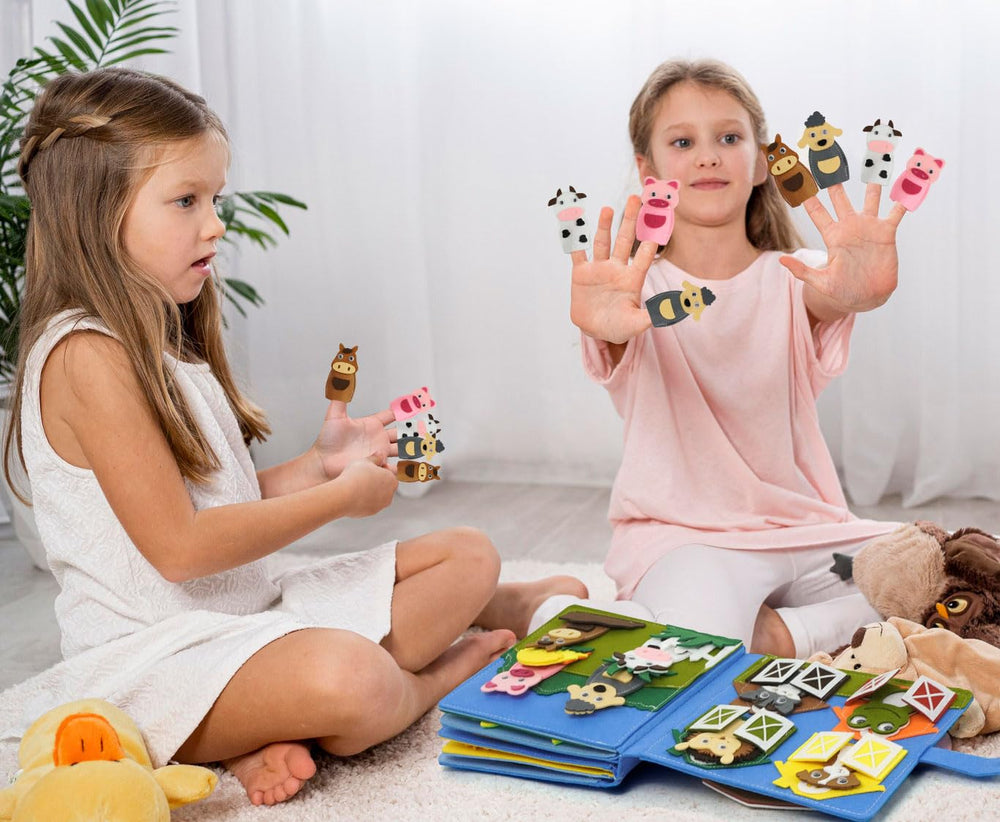 AIXMEET Farm story tiles encourage imaginative play for toddlers.