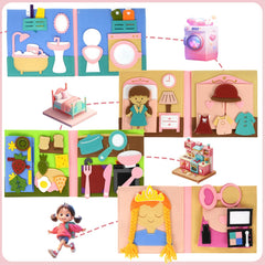 AIXMEET Toddler Busy Board brushing teeth activity supports self-care