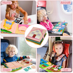 AIXMEET Sensory felt Busy Board compact size for travel