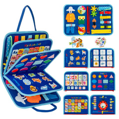 AIXMEET Busy Board zipper activity promotes fine motor practice for toddlers