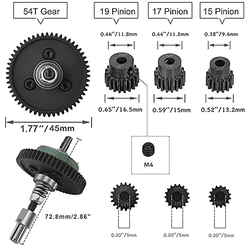 AIYIHOBBY 17T pinion for balanced torque and speed