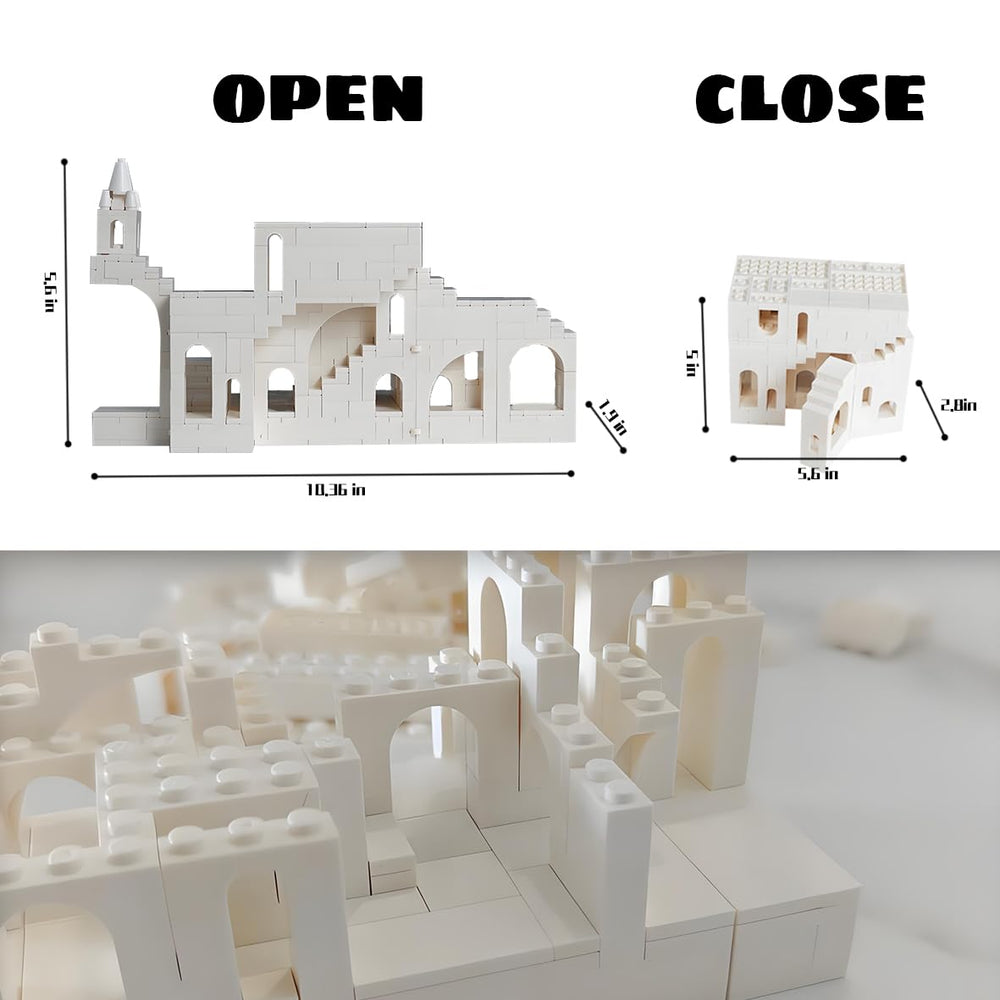 AIYIMUSIDEEN 660-piece set close-up highlighting durable, portable building bricks