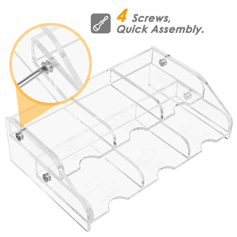 Aizesuro easy-screw-assembly card tray shown with included small screwdriver