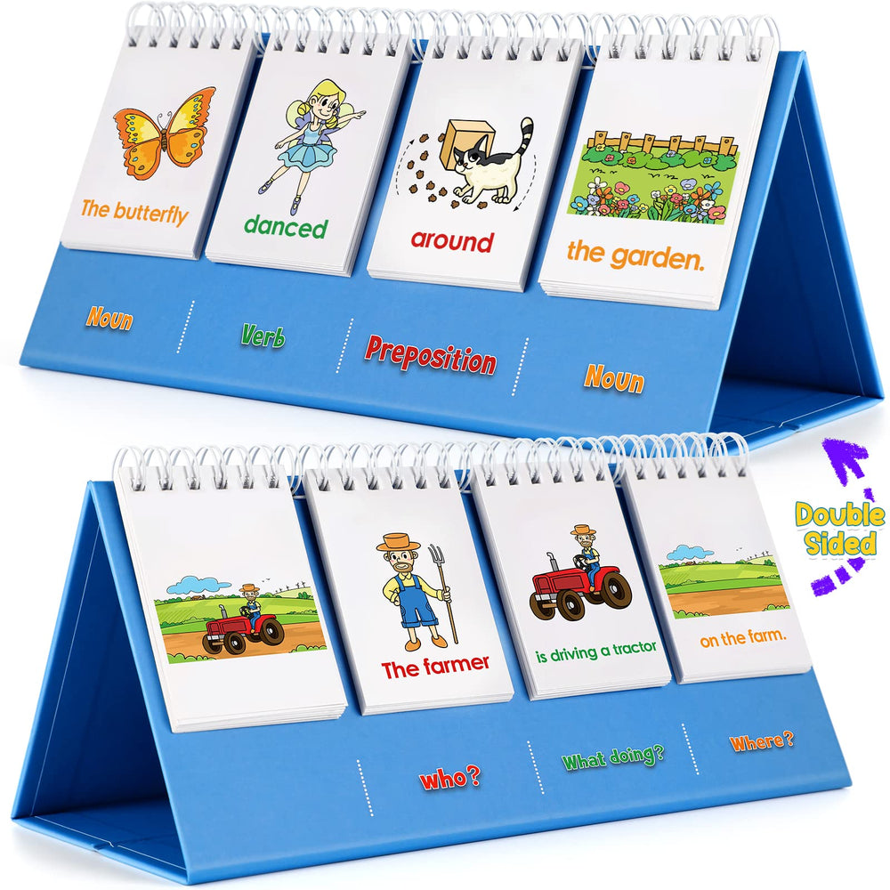 Aizweb sentence-building cards flipping visuals boost early reading confidence.