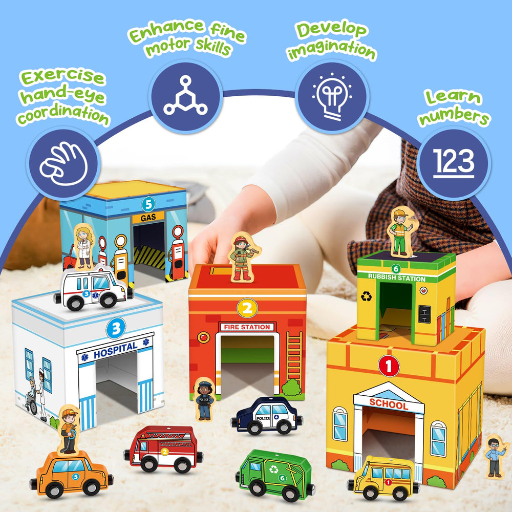 Aizweb toddler-friendly design fits small hands for easy stacking and travel.