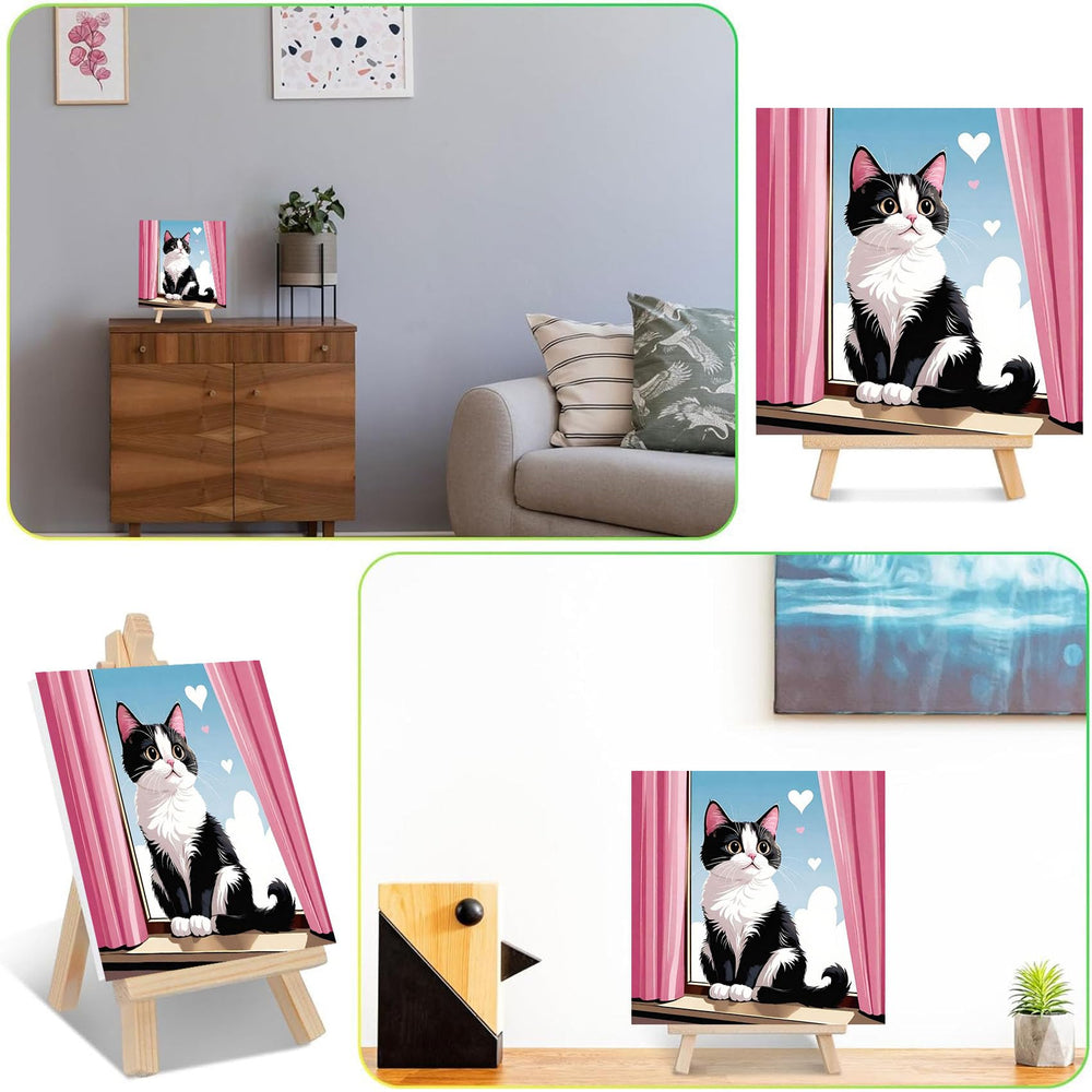 Ajepon framed canvas ready to hang for instant decor.