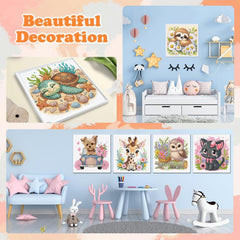 Ajepon sloth diamond art kit: adorable scene promotes patience during crafting.