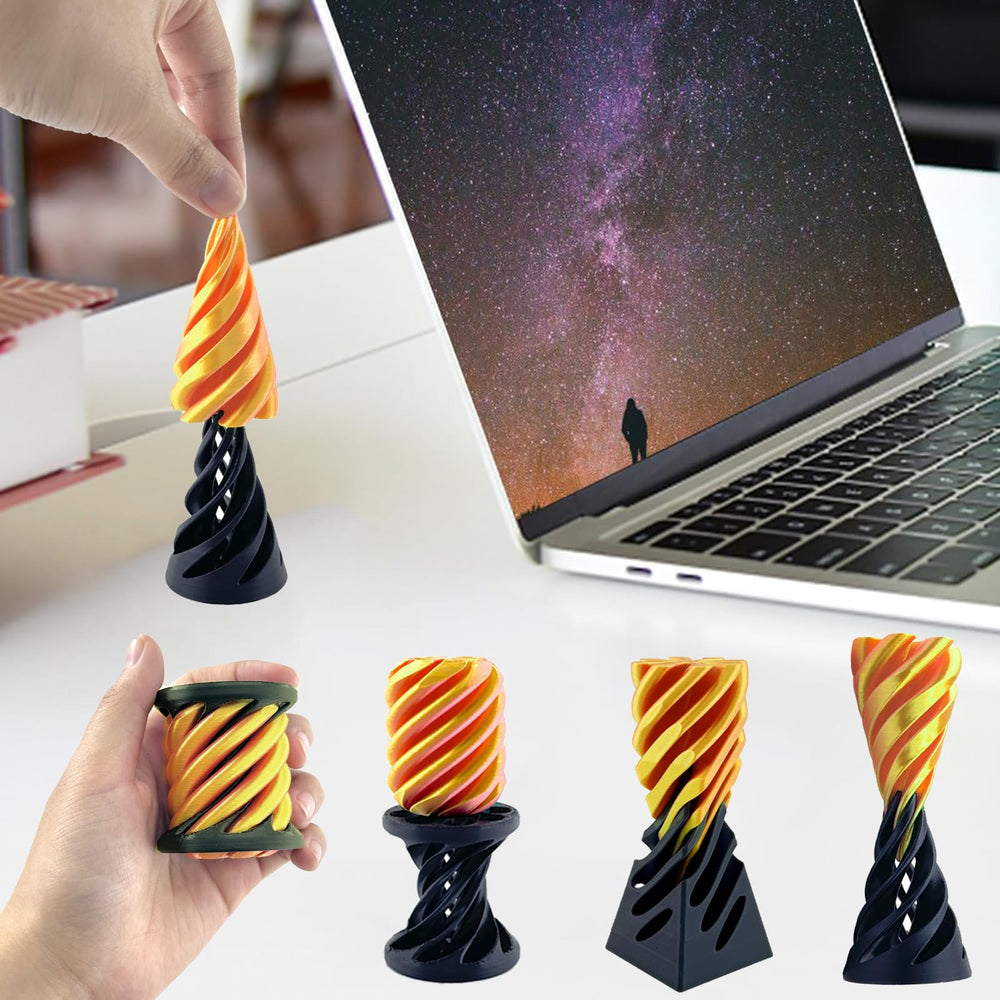 ajitxalr artistic spiral cone design image evokes wonder and creative focus