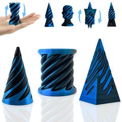 ajitxalr Impossible Cone spiral toy calms hands and sharpens focus.