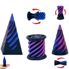 ajitxalr impossible cone twist toy showing a spiral motion for focus and calm