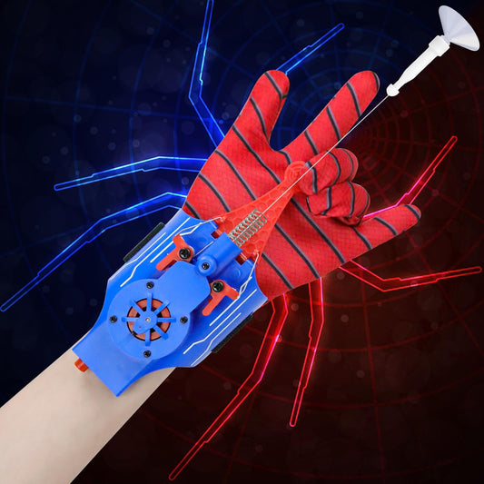 AJJKKA Spider Web Shooter worn on the wrist for hands-free superhero play.