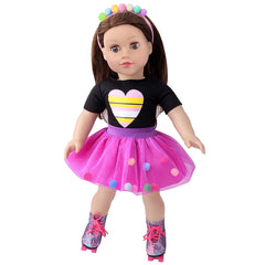 AK KYC headband set for 18-inch dolls, adds color and charm to outfits.