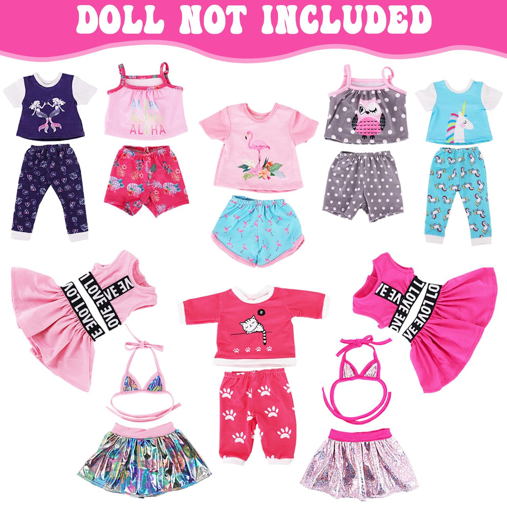 AK KYC doll pajamas cat pattern in soft fabric for cozy night-time play