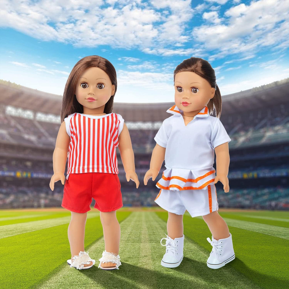 AK KYC flamingo sportswear on a doll for energetic play