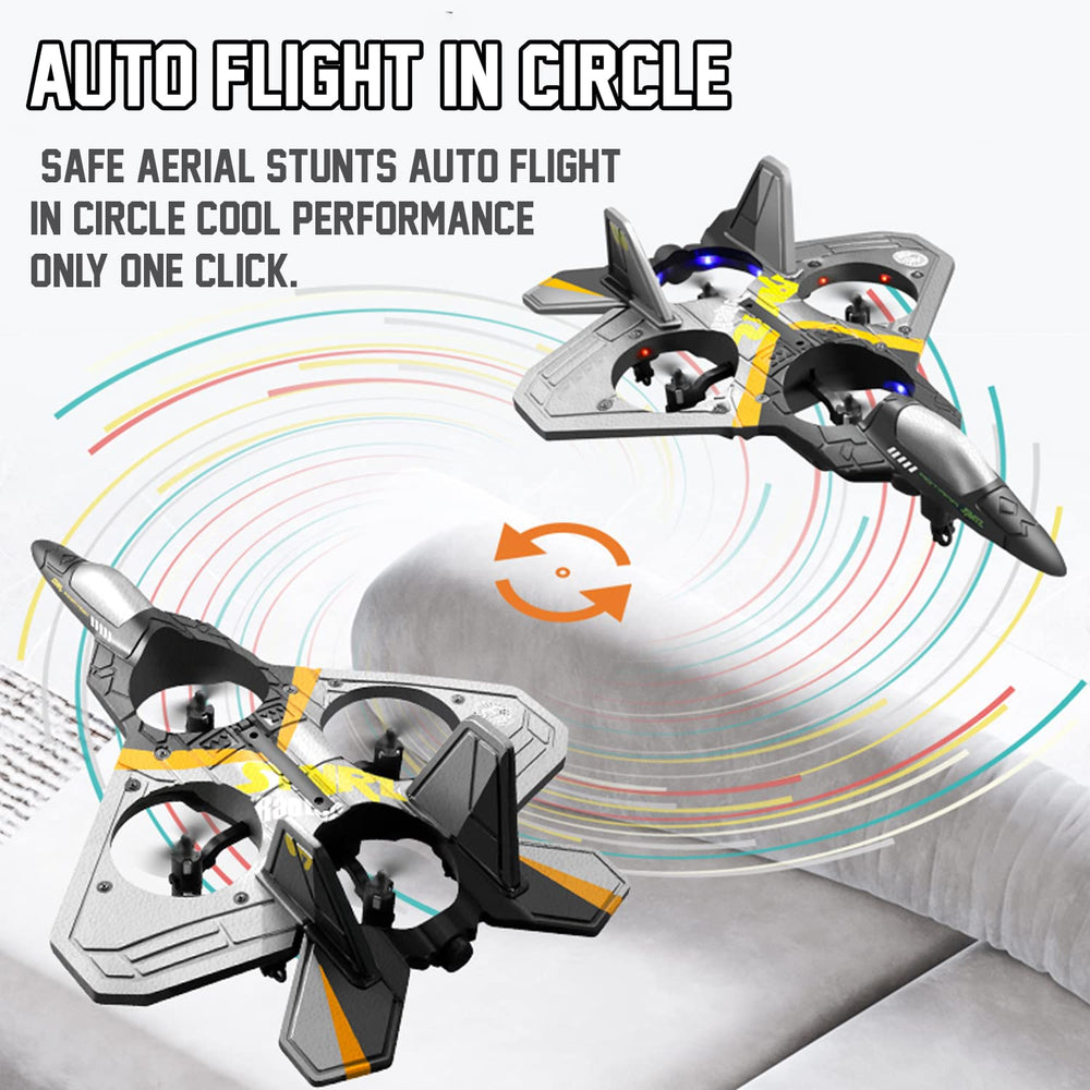 Akargol Sky Riders auto-sensing and autopilot help gentle landings indoors.