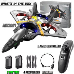 Akargol Sky Riders robust landing gear supports stable takeoffs on various surfaces.