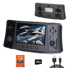 Akaxi 2025 upgraded handheld console front view for immersive retro gaming.