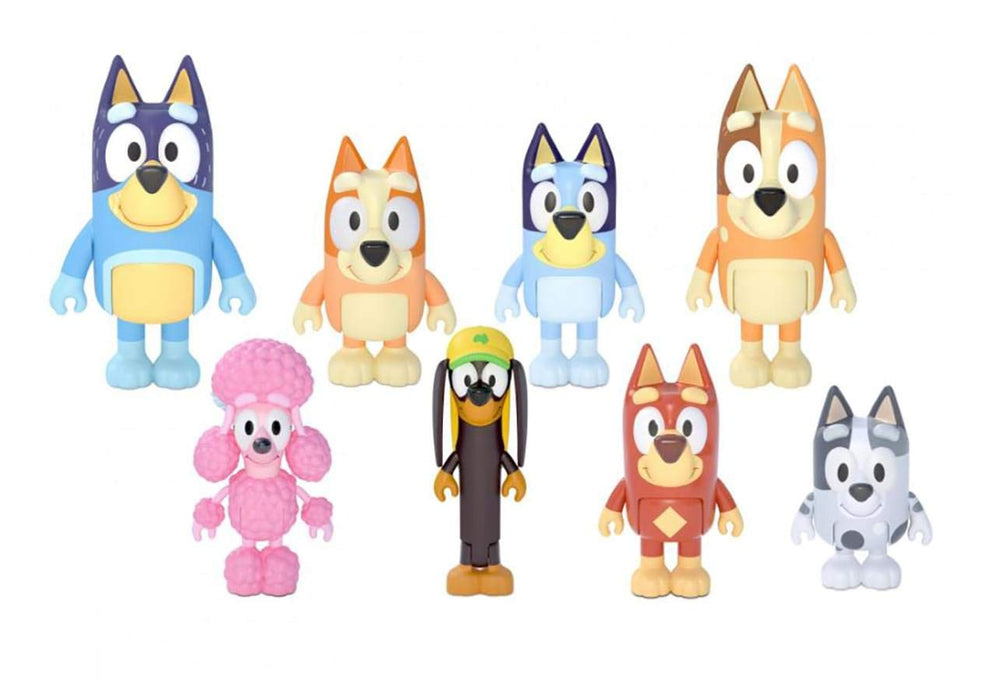 Akedo Bluey family figure pack poseable figures for imaginative play and display