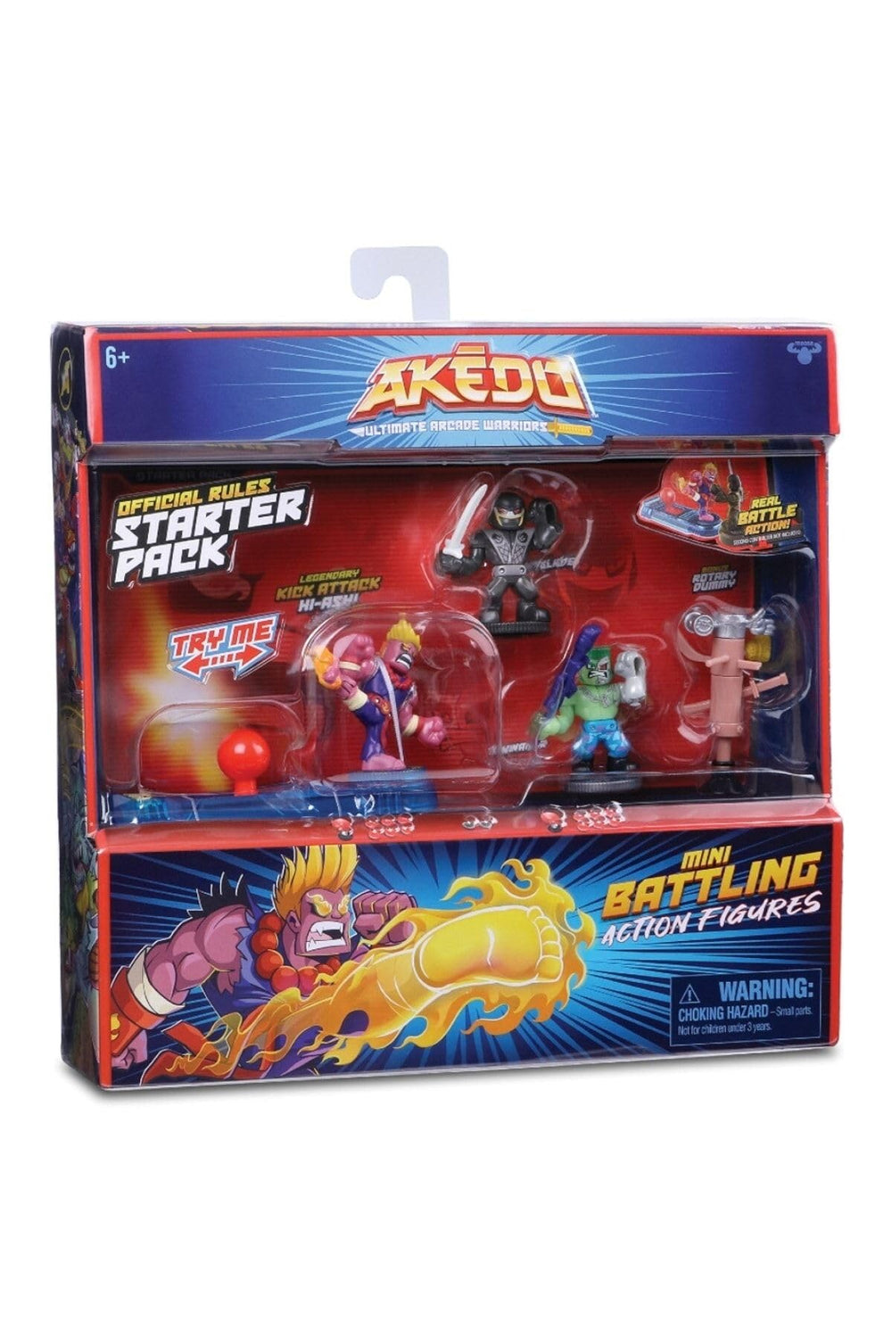 Akedo Stormstrike glow-in-the-dark Viking in action during night battles.