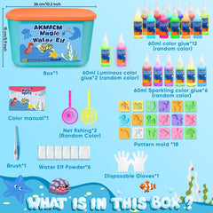 Includes DIY aquarium bottles for display-ready toys.
