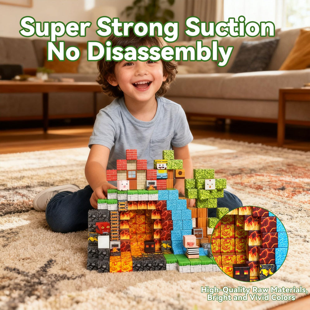 AKUTAIN colorful cubes inspire storytelling and role-play during family time.