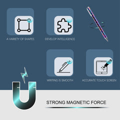AKUTAIN Fidget Pen creates versatile shapes using magnetic modules for creative tasks.