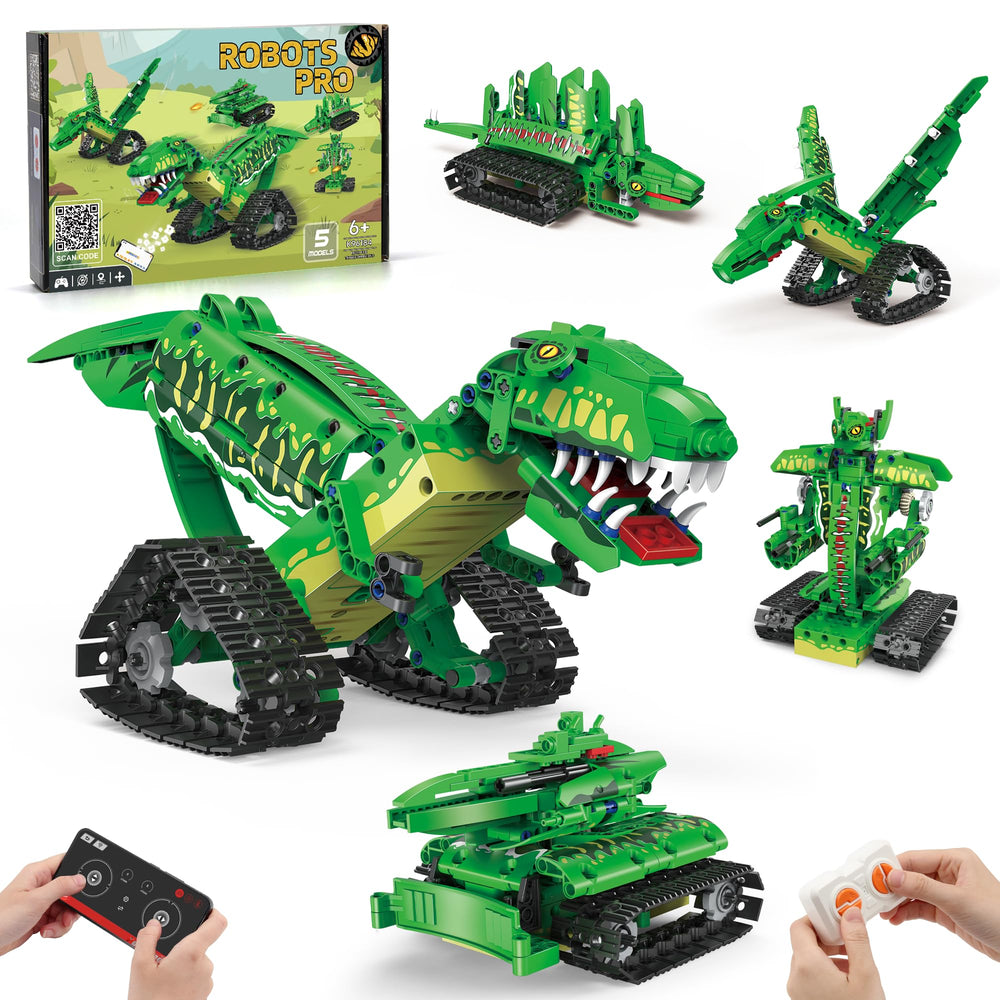 AKWME 5in1 T-Rex front view for engaging STEM play.