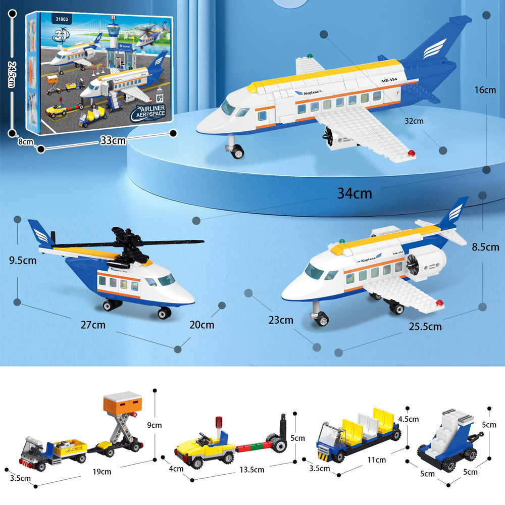 AKWME City Airplane Set assembly-instruction guides easy building for kids.