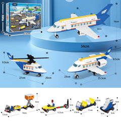 AKWME City Airplane Set assembly-instruction guides easy building for kids.